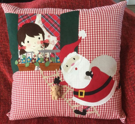 Cuscino racconta favole - Babbo Natale - Miaodress Creative Design - Handmade - Italian Style