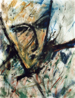 Sans titre - 65 x 50 - Acrylique sur papier - 1988 