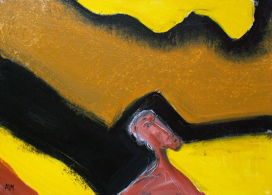 Réfugié - Ulysse - 46 x 33 - Acrylique sur toile - 2005 