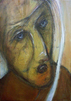 Mamma Francia - 38 x 55 - Huile sur toile - 2003 