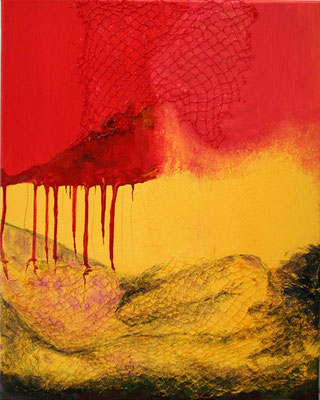 Ozon, 40 x 50 cm, Mischtechnik, Collage