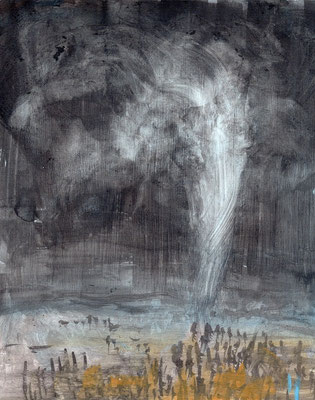 Space Geyser, Mixed Media on MDF - 100 euro