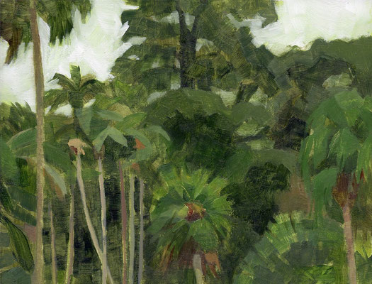 Botanic Gardens - Oil on MDF - 15 x 20 cm - 150 euro