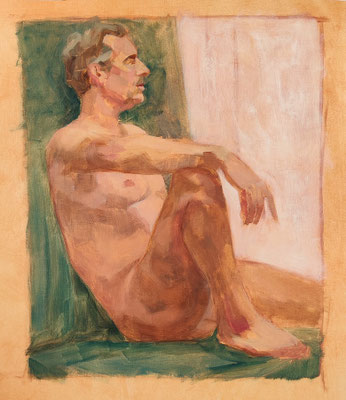 Oil on paper, 49,5 x 42 cm - 100 euro