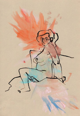 Mixed Media on A4 paper, 45 euro