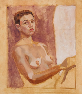 Oil on paper, 50 x 42,5 - 100 euro