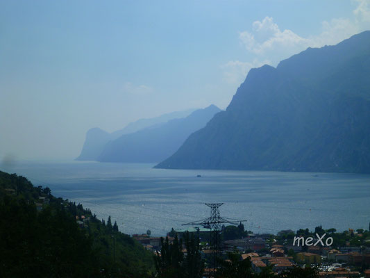 Der erste Blick über den Gardasee.