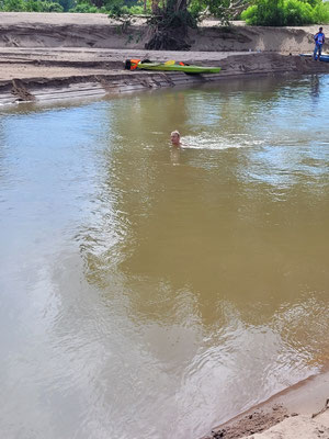 Abkühlung im Mekong