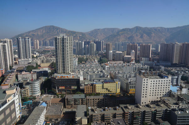 Xining de jour depuis le 32ème étage
