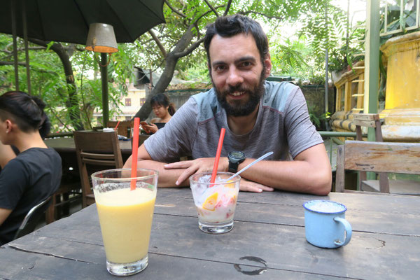 On profite enfin d'un bon jus de fruit frais!