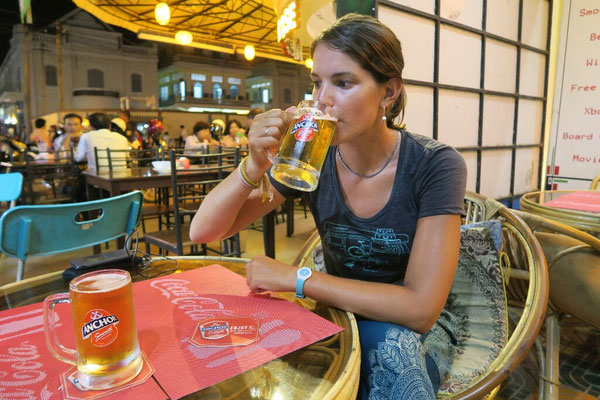 On a raté la photo avec la Angkor beer, ça sera la Anchor beer!