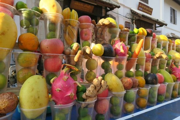Les jus de fruit frais sont un vrai bonheur!!