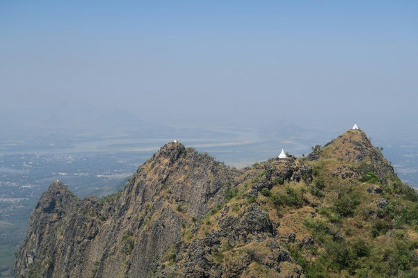 Vue de la campagne autour de Hpa An depuis le Swe ga bin