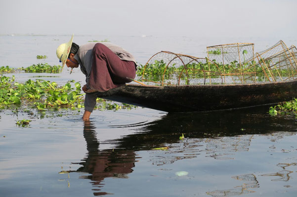 Pêcheur sur le lac Inle