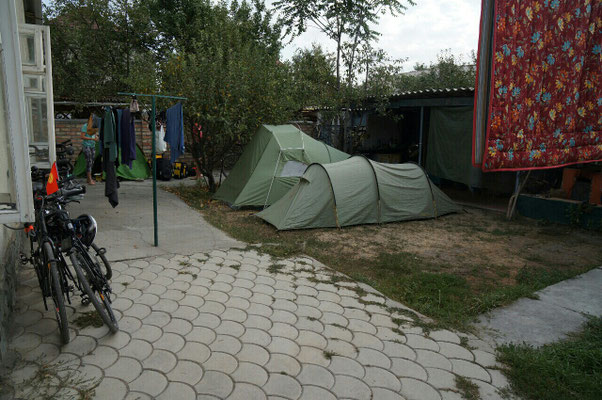 Camping à la guesthouse