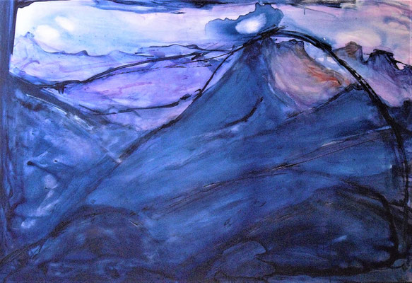 BERG, 2018, 90x130, Mischtechnik