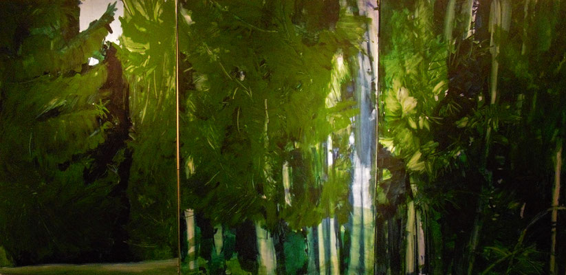 WALD, 2018, 3 x 130x90, Mischtechnik