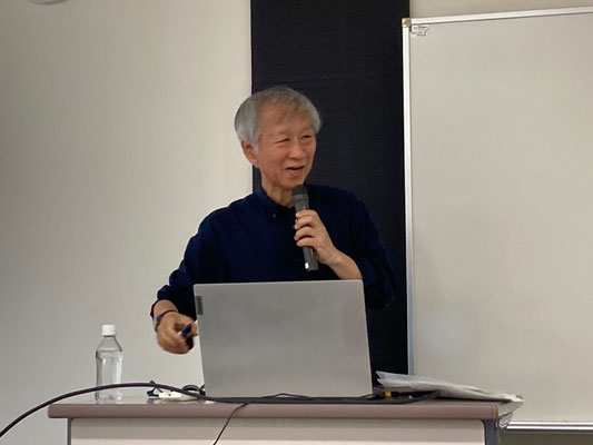 講演する陣内雄次特任教授（宇都宮共和大学）