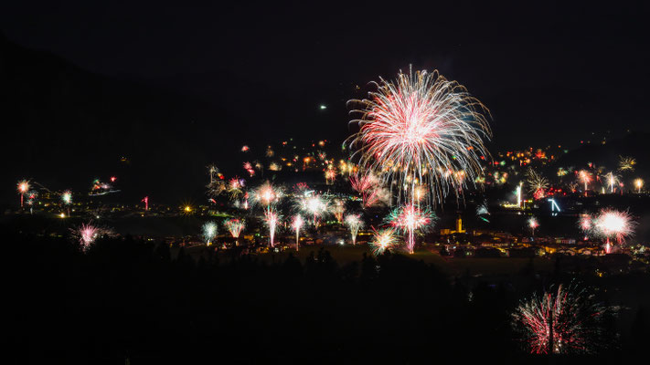 Silvester 2022 mit Blick auf Ebbs und Kufstein