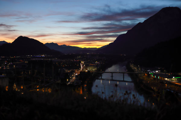 Inn und Pendling von Festung Kufstein aus im Advend 2019