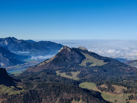 Heuberg und Flintsbach vom Spitzstein aus