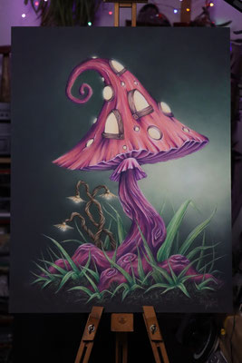 "Strahlend" Pastell auf Papier -50x70 cm.