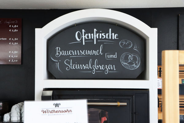 Tafel Gestaltung Bäckerei Wirthensohn, Kreidemarker 