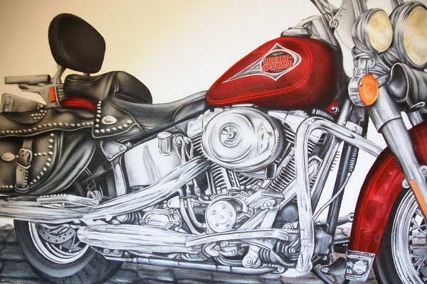 Wandmalerei 2019 Airbrush und Pinsel