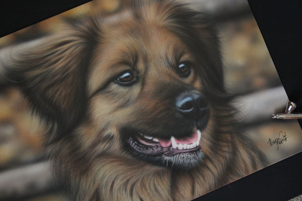 Airbrush 35x50cm 2019 -Auftragsarbeit