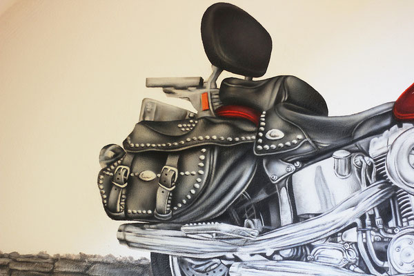 Wandmalerei 2019 Airbrush und Pinsel
