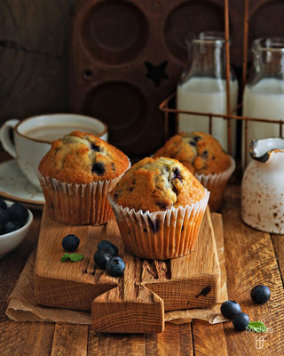 Blaubeer-Muffins mit Erythrit
