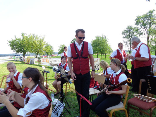 MV Christkindl beim Dorffest in Schwaming - Juli 2015