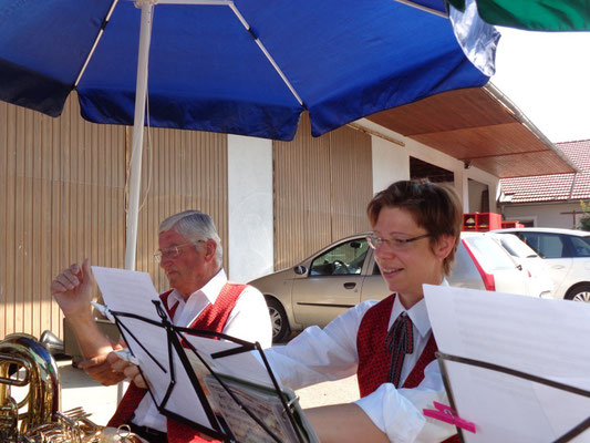 MV Christkindl beim Dorffest in Schwaming - Juli 2015