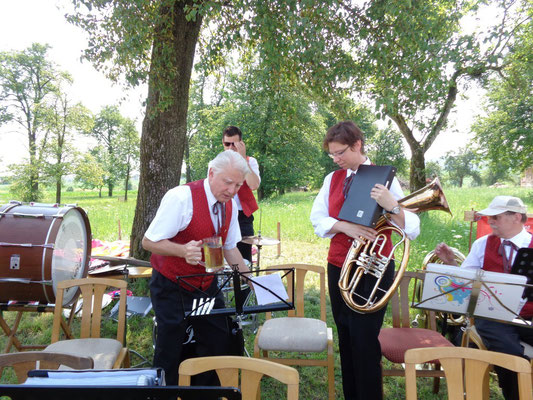 MV Christkindl beim Dorffest in Schwaming - Juli 2015