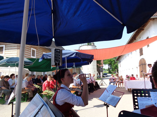 MV Christkindl beim Dorffest in Schwaming - Juli 2015