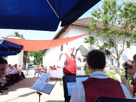 MV Christkindl beim Dorffest in Schwaming - Juli 2015