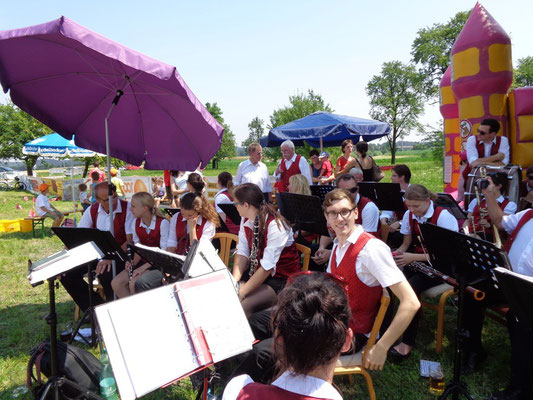 MV Christkindl beim Dorffest in Schwaming - Juli 2015