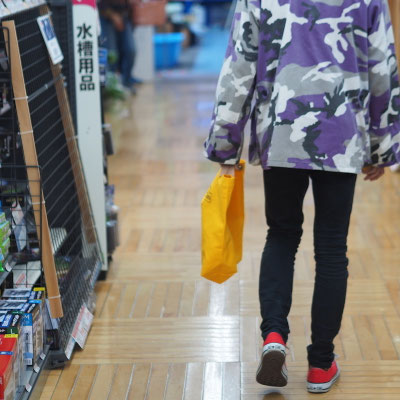黄色のエコバッグ
