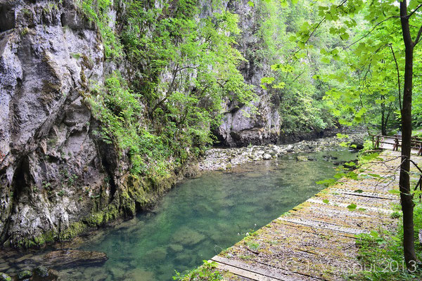 River coming out of the cave