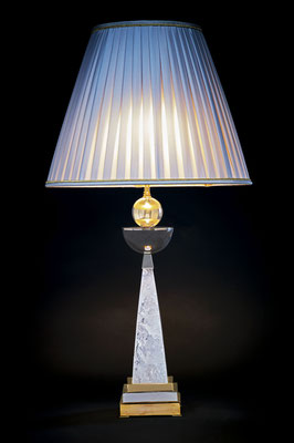 rock crystal lamp .Alexandre VOSSION DESIGN