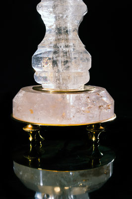 ROCK CRYSTAL LAMPS BY ALEXANDRE VOSSION