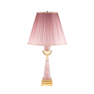 AIKO I ROSE QUARTZ LAMP BY ALEXANDRE VOSSION