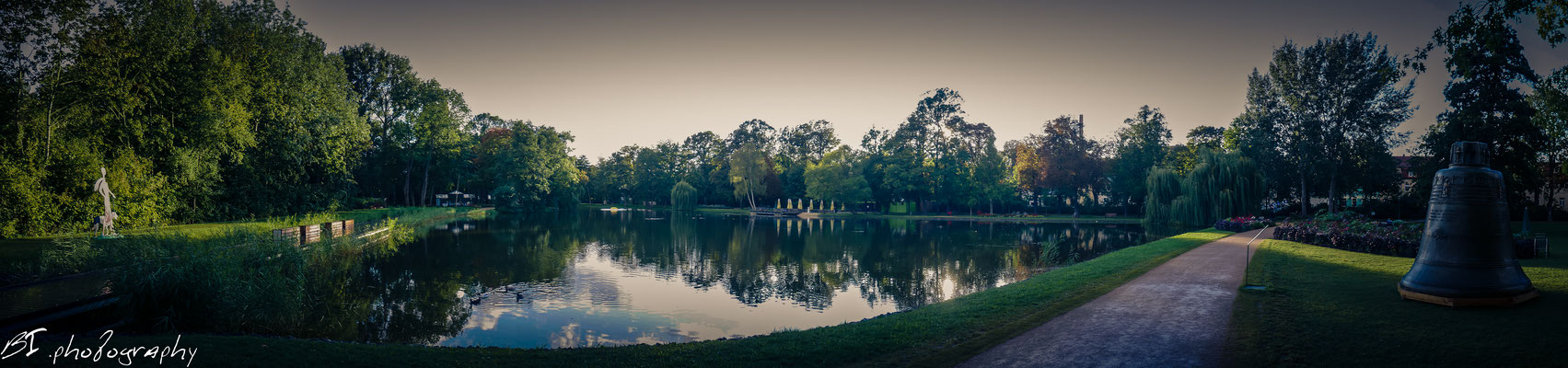 Sonnenuntergang am Friedensteich