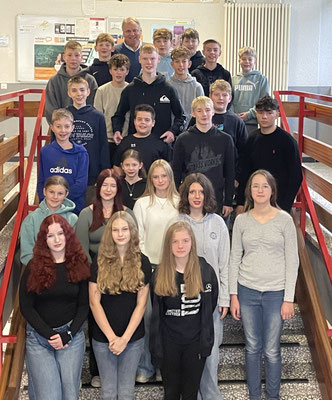 Klasse 8b mit Herrn Hochdörffer