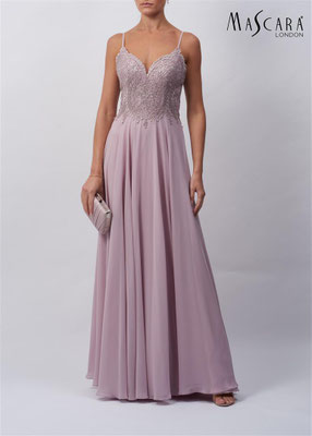 Abendmode Abiballkleid Festmode Spitze Chiffon vorne
