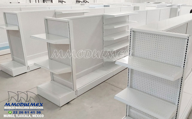 Góndolas metálicas para ferretería, anaqueles para ferretería, estantería para ferretería, estantes metálicos