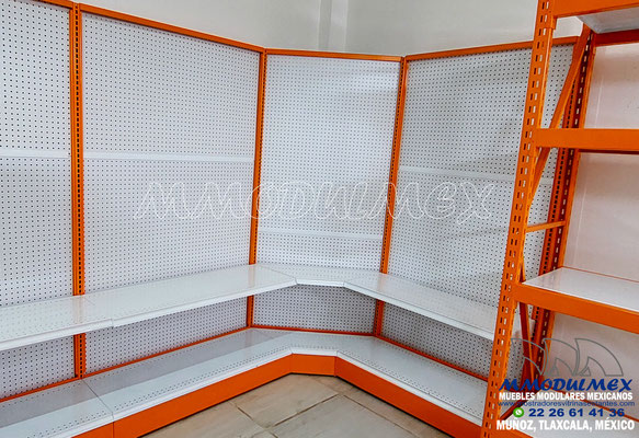 Góndolas metálicas para ferretería, anaqueles para ferretería, estantería para ferretería, estantes metálicos