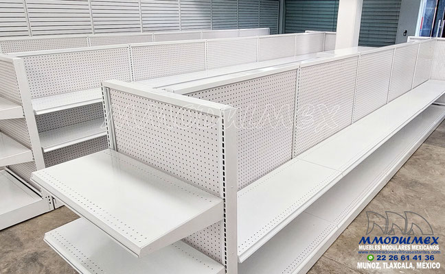 Góndolas metálicas para ferretería, anaqueles para ferretería, estantería para ferretería, estantes metálicos