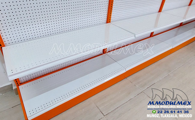 Góndolas metálicas para ferretería, anaqueles para ferretería, estantería para ferretería, estantes metálicos