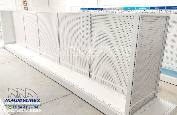 Góndolas metálicas para ferretería, anaqueles para ferretería, estantería para ferretería, estantes metálicos